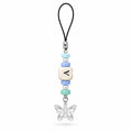 A with butterfly or snowflake phone charm