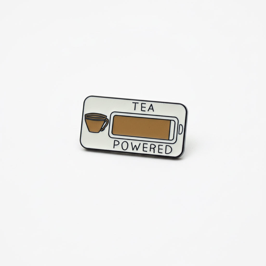 Tea Powered enamel Pin