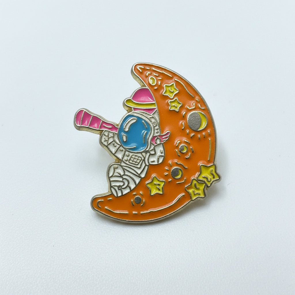 Star Glazing Astronaut on the moon