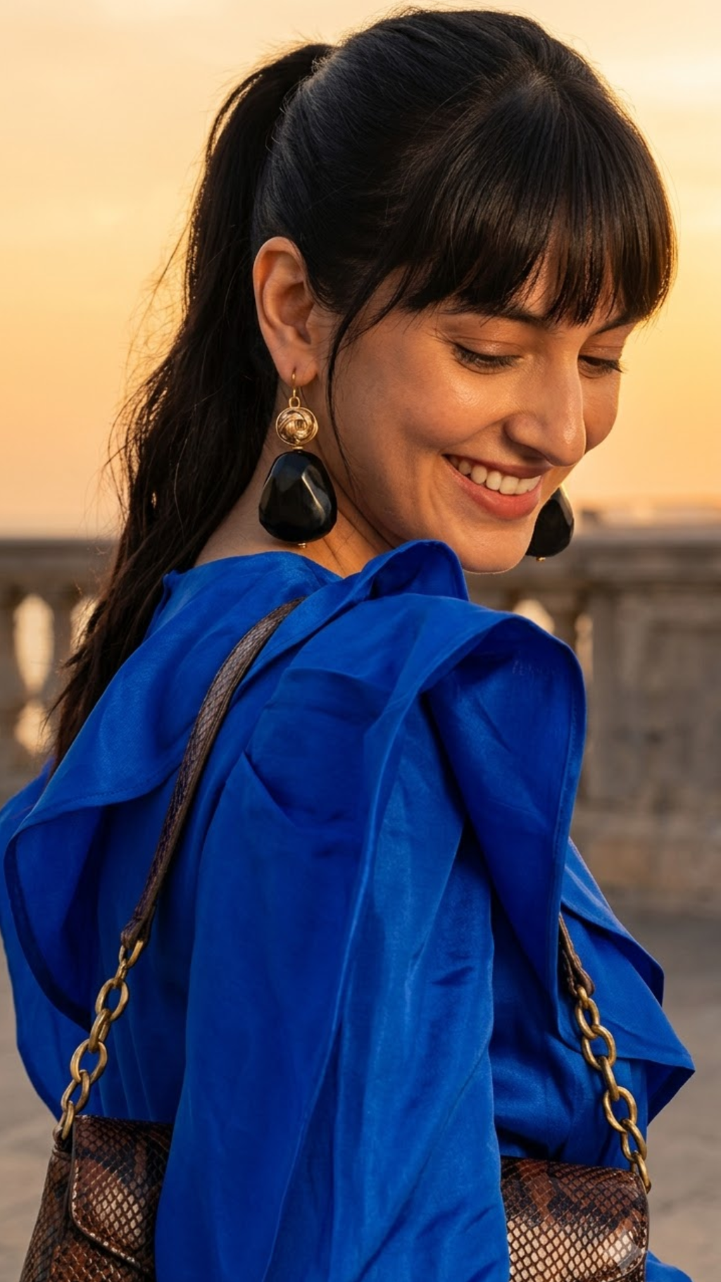 Gold Midnight Earrings