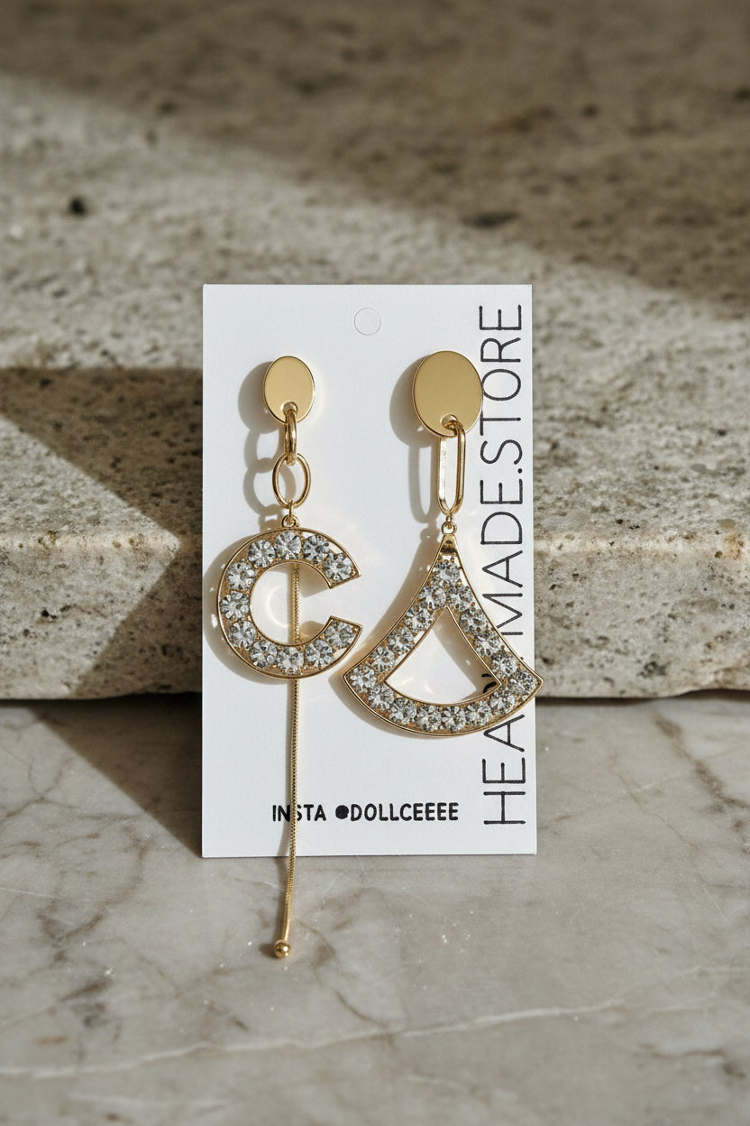 The Signature Letter Earrings
