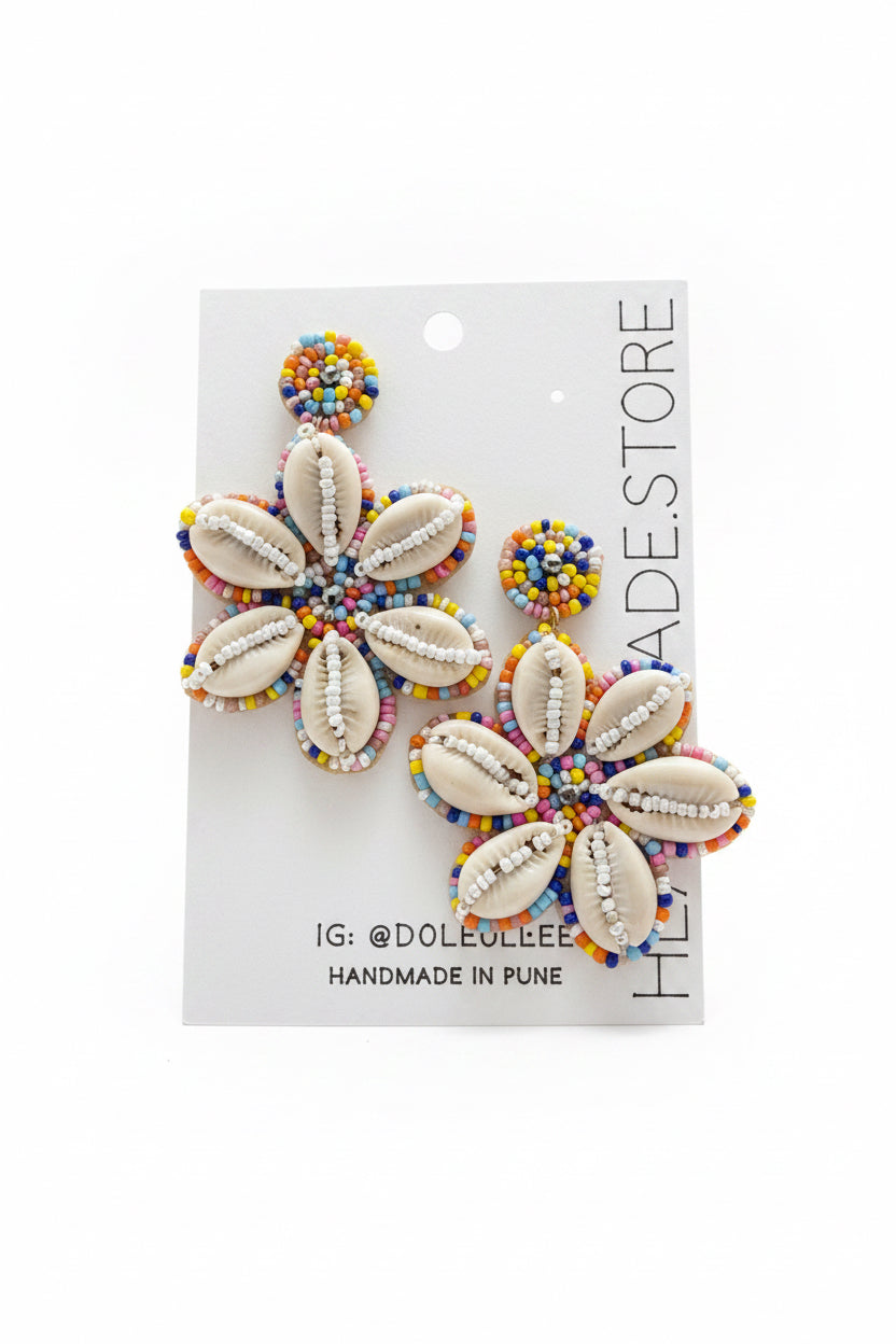 Rainbow shell  Earrings