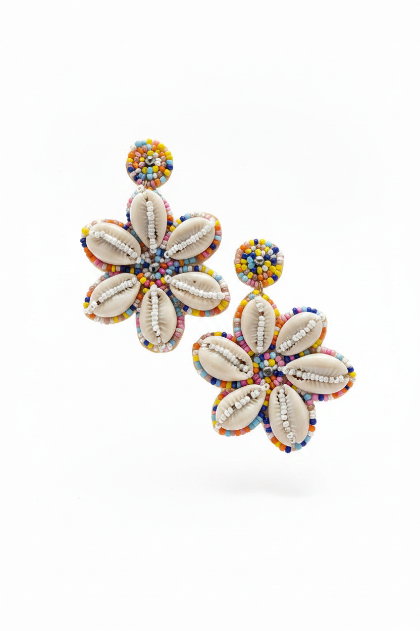 Rainbow shell  Earrings