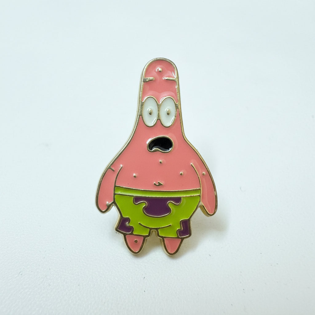 Patrick shocked SpongeBob pin