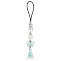 Letter A and butterfly phone charm
