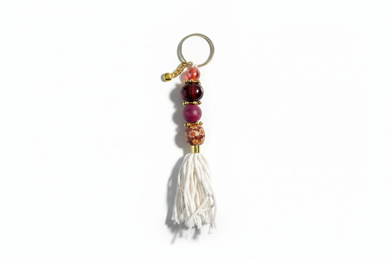 Ombré Natural Stone Keychain