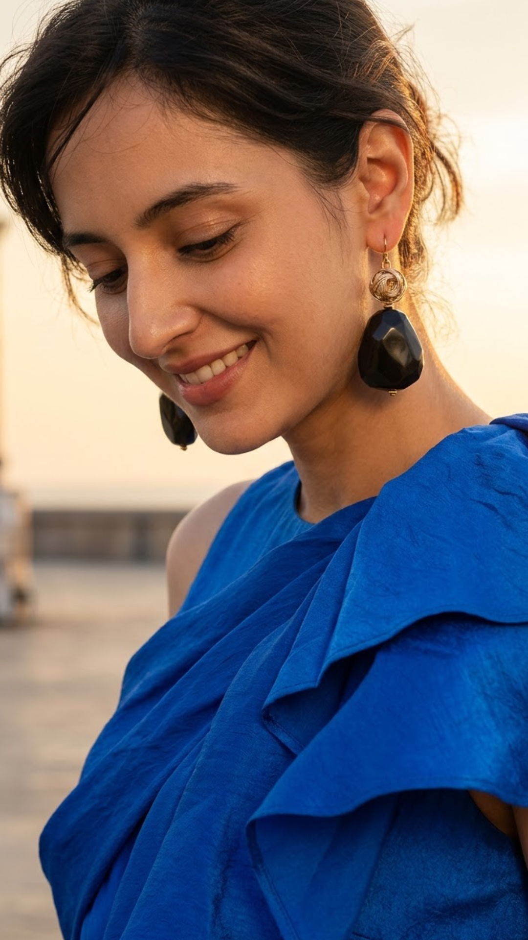 Gold Midnight Earrings