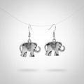 Majestic Elephant Silver earrings