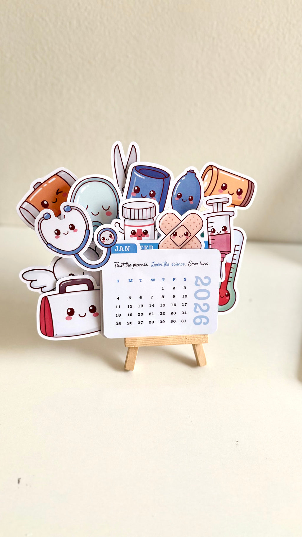 Happy Doctor Calendar 2026 Desk Calendar