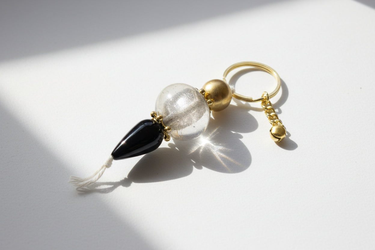 Eclipse Muse Natural Stone Keychain