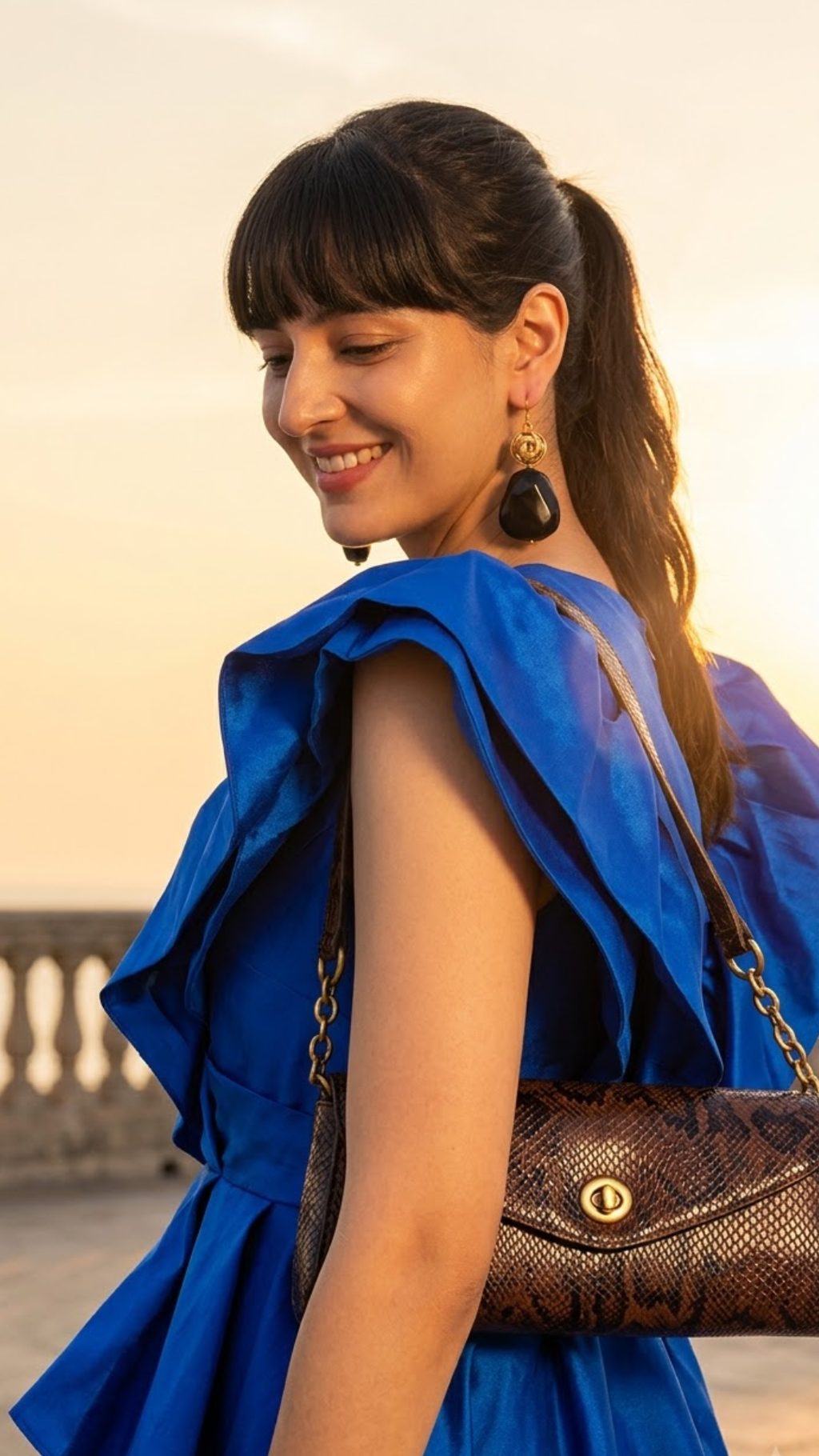 Gold Midnight Earrings