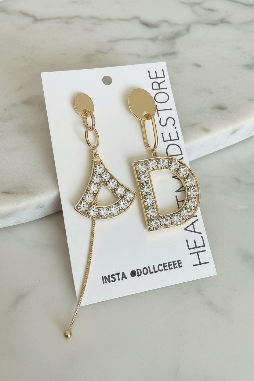 The Signature Letter Earrings