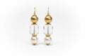 Crystal Bloom Pearl Earrings