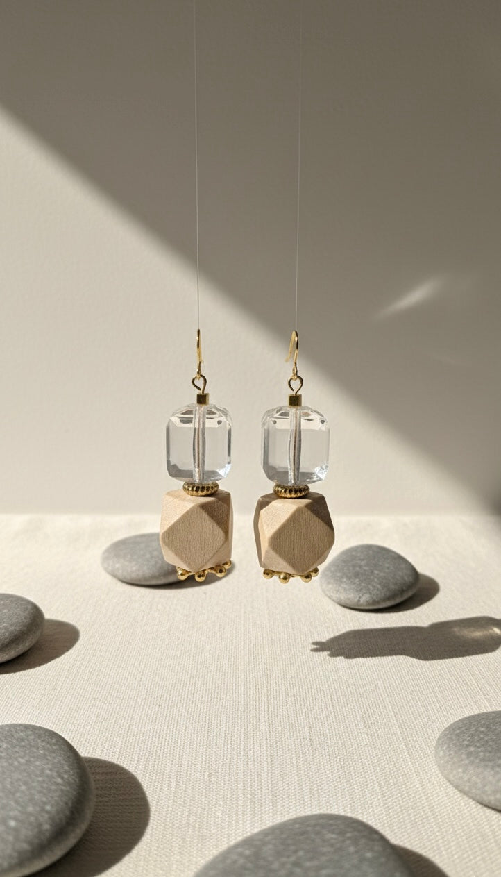 Gilded Timber Crystal Blocks