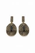 Traditional blaze earrings Black