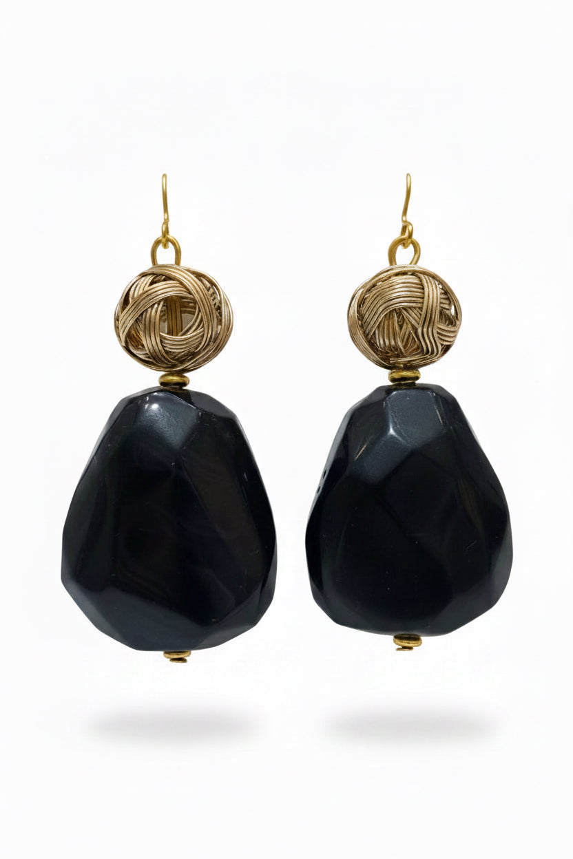 Gold Midnight Earrings