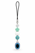 Evil Eye Letter M phone charm