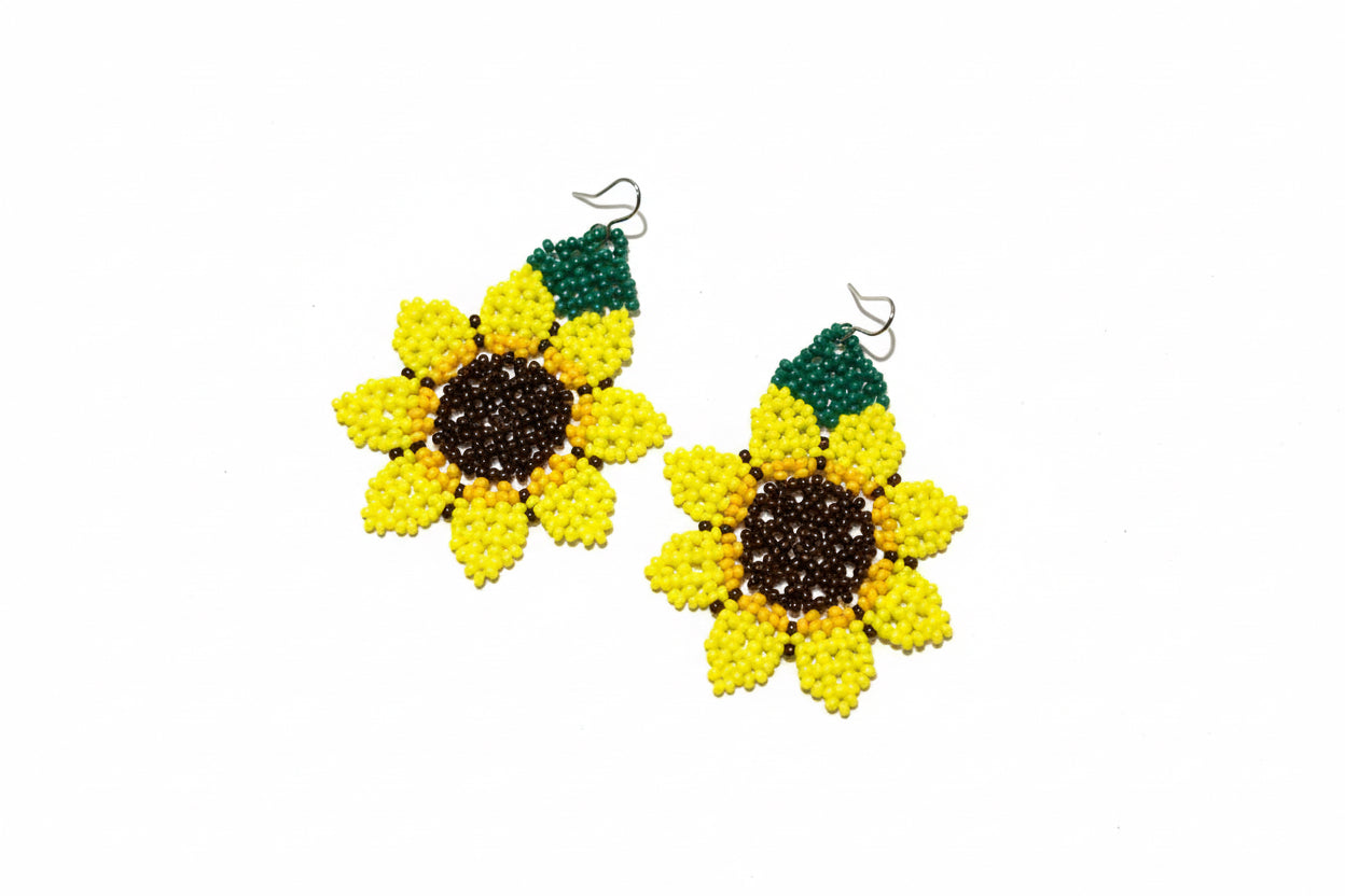 Helia - Beaded Sunflower