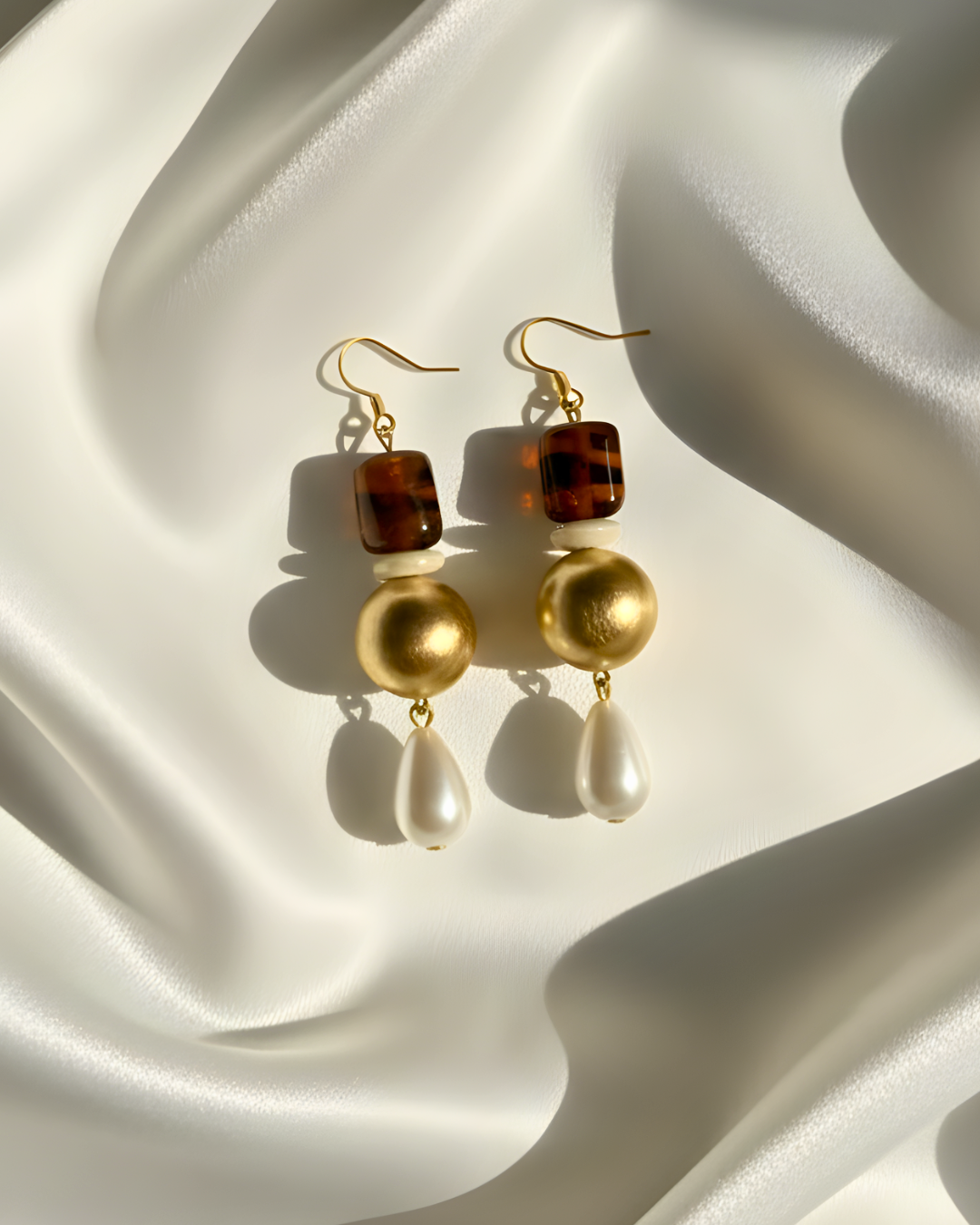 Mocha Pearl Gilded Drops