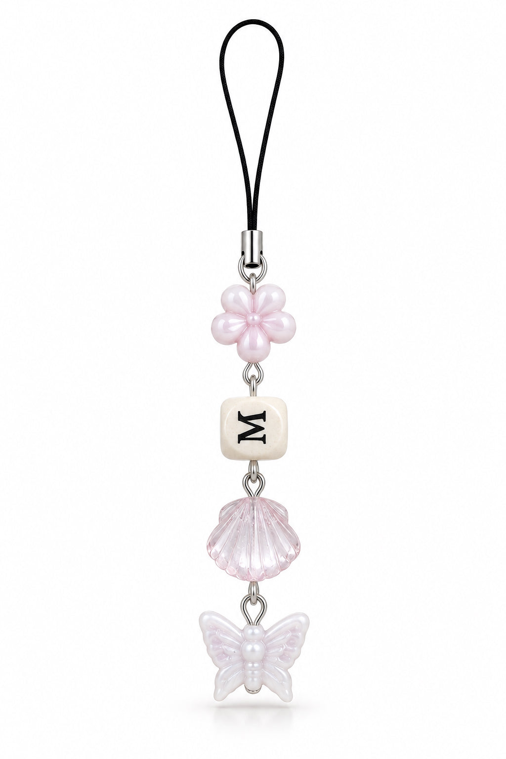 Letter M phone charm