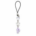 Letter P and Star phone charm