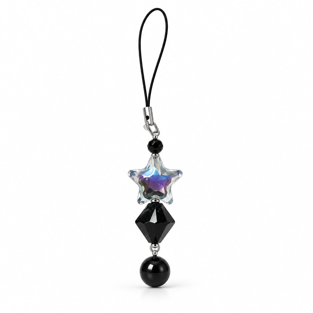 Black Star phone charm