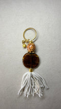 Grounded Natural Stone Keychain Bag Charm