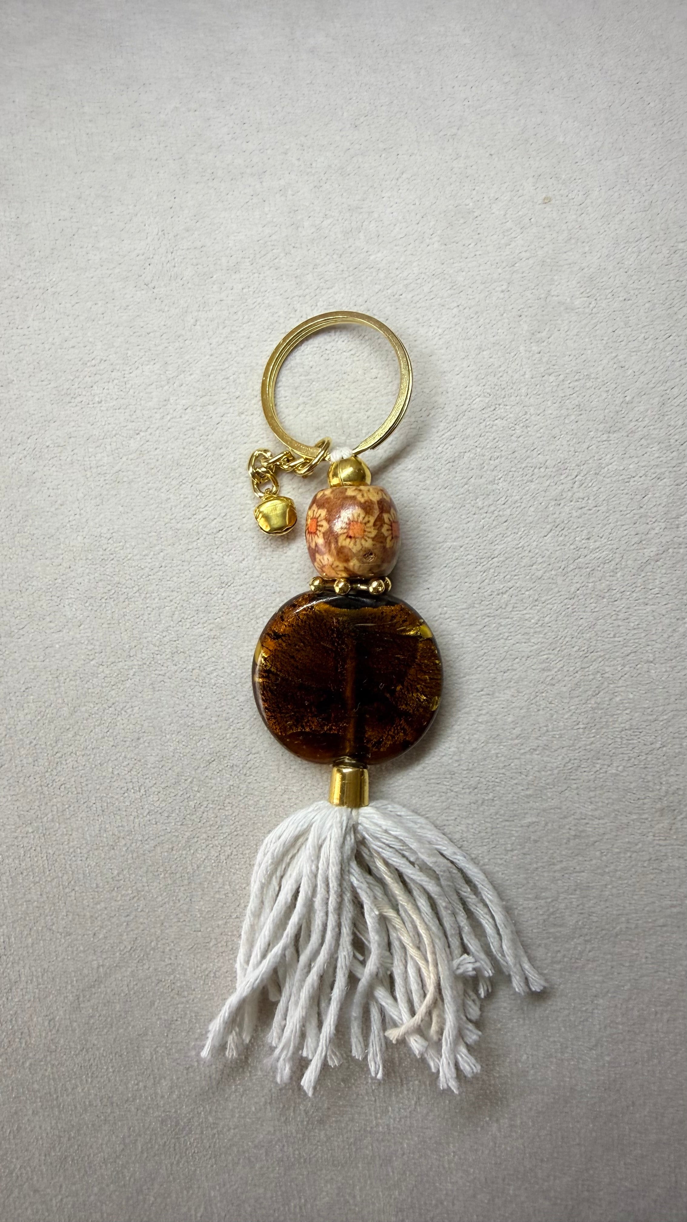 Grounded Natural Stone Keychain Bag Charm
