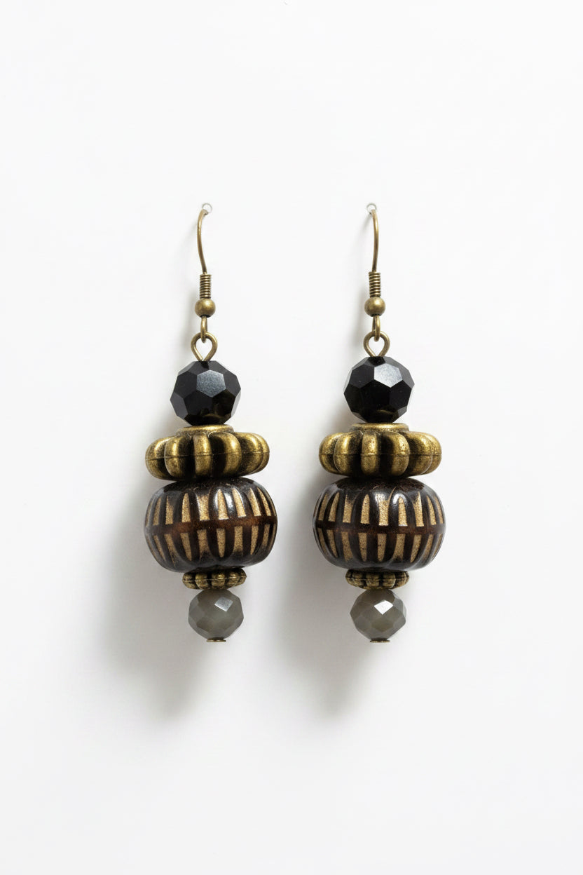 Ancient Black Earrings