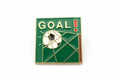 Goal enamel pin