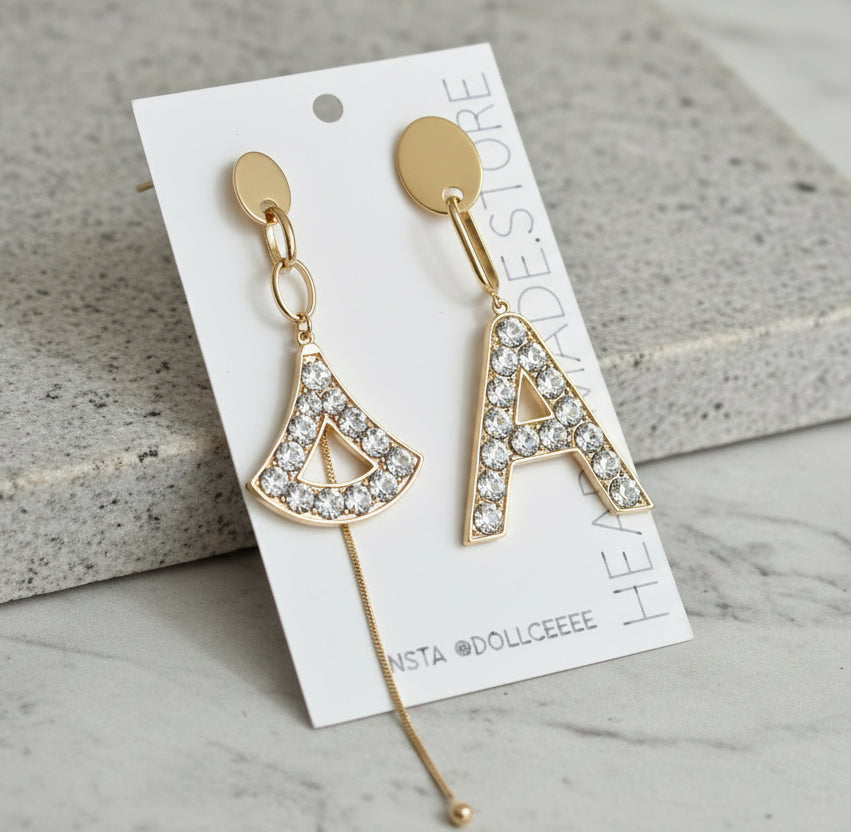 The Signature Letter Earrings