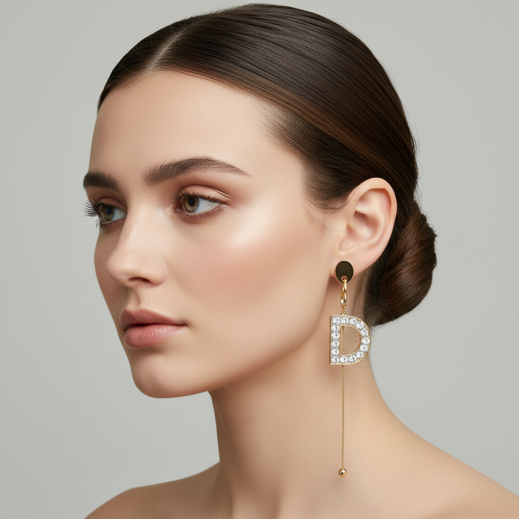 The Signature Letter Earrings