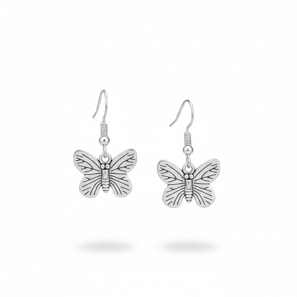Butterfly fly away silver