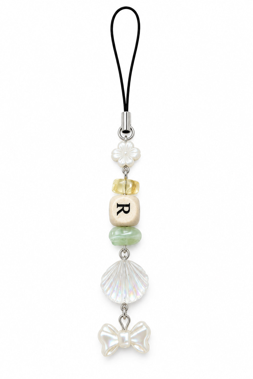 Letter R Bow phone charm