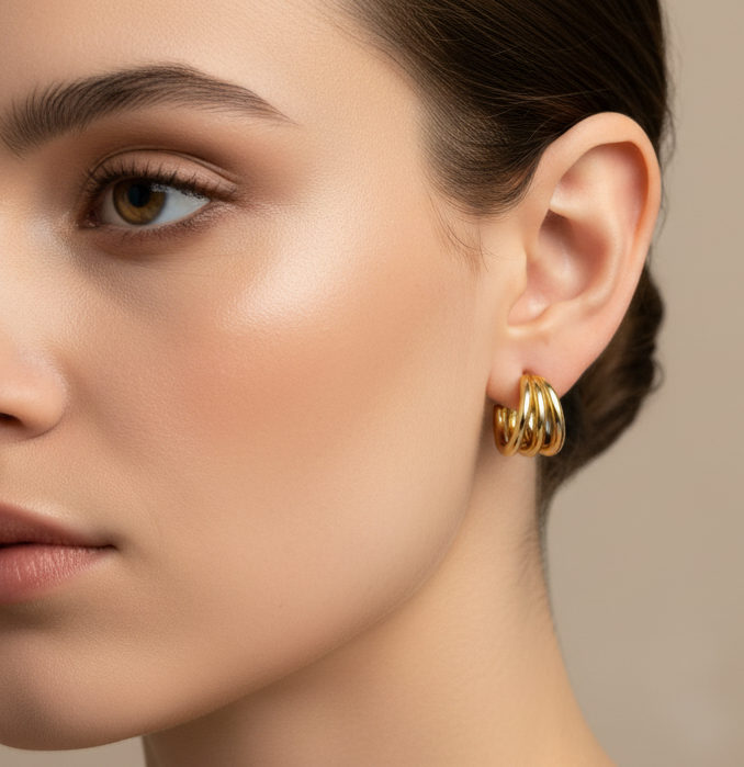 City Gold Hoops