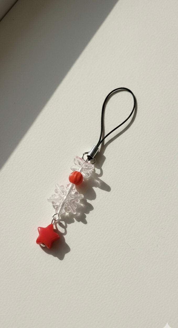Ruby Snow Pop Phone Charm