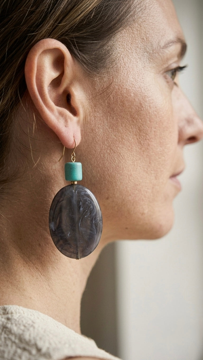 Teal Tide danglers