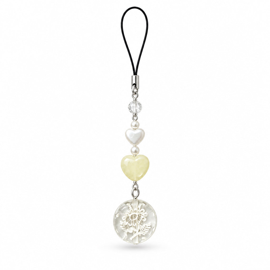 Token yellow phone charm
