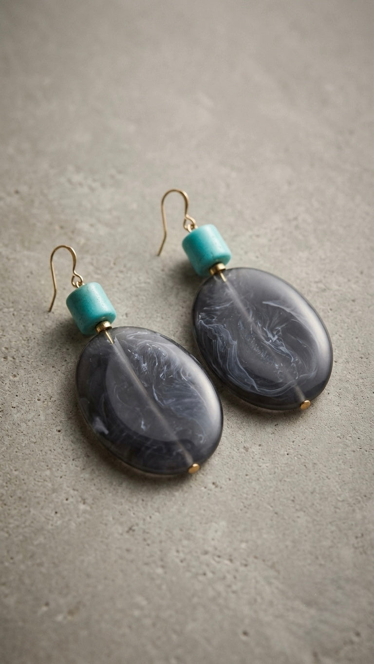 Teal Tide danglers