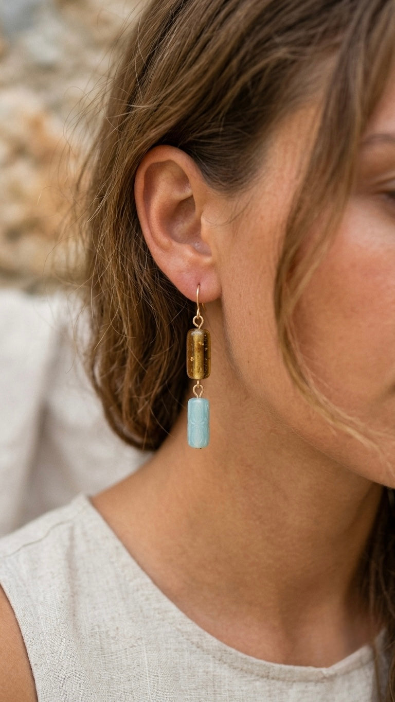 Haze Twinfall Glass earrings