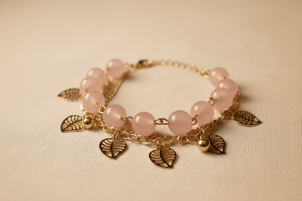 Lilac layered bracelet