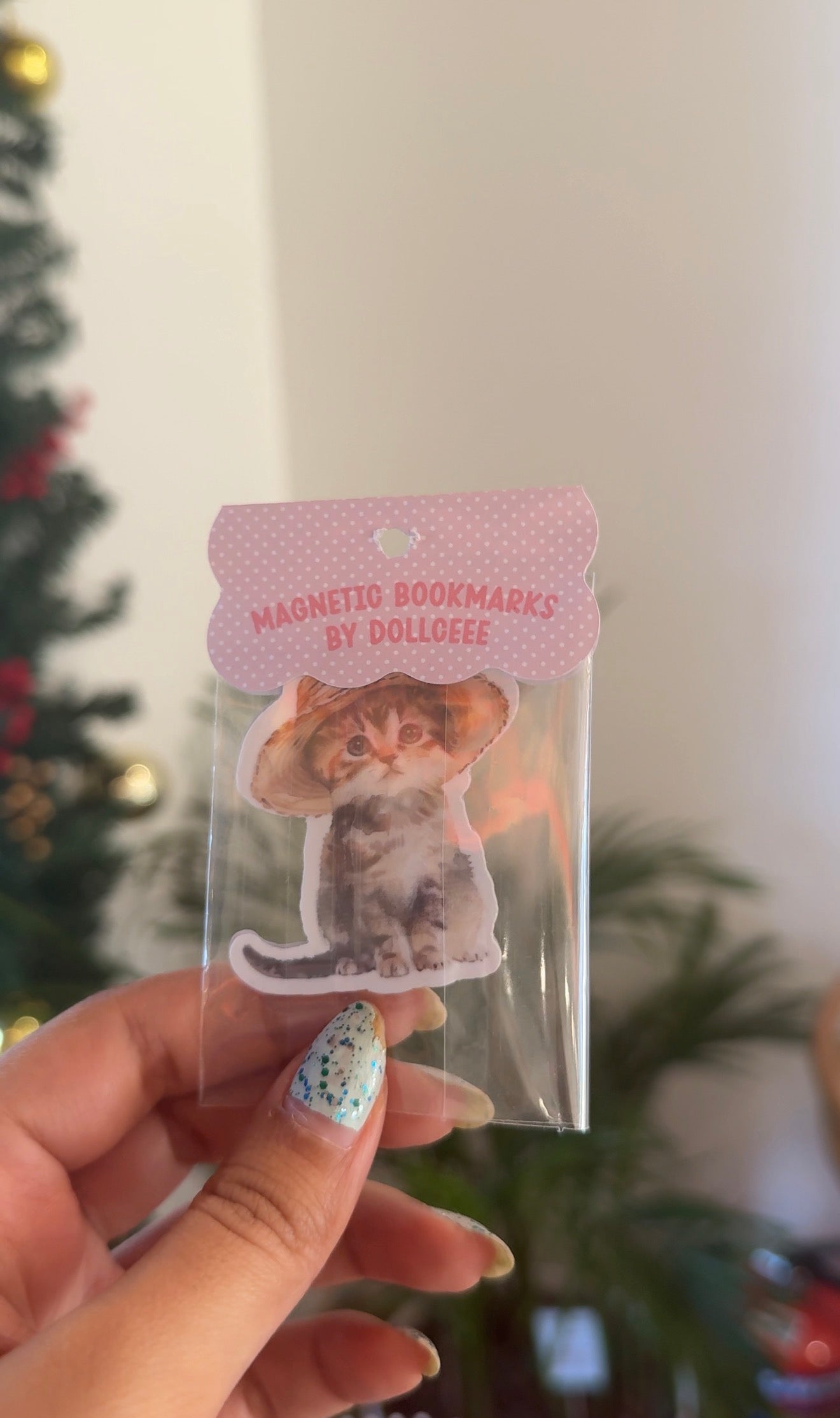 Cat in a Hat Magnetic Bookmark