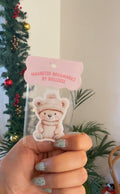 Winter Teddy Magnetic Bookmark
