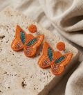 Flutter Wings Beaded Earrings 🦋
