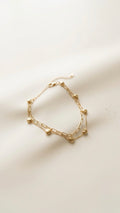Delicate heart layered bracelet