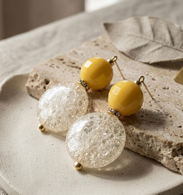 Crackle Sunshine Earrings