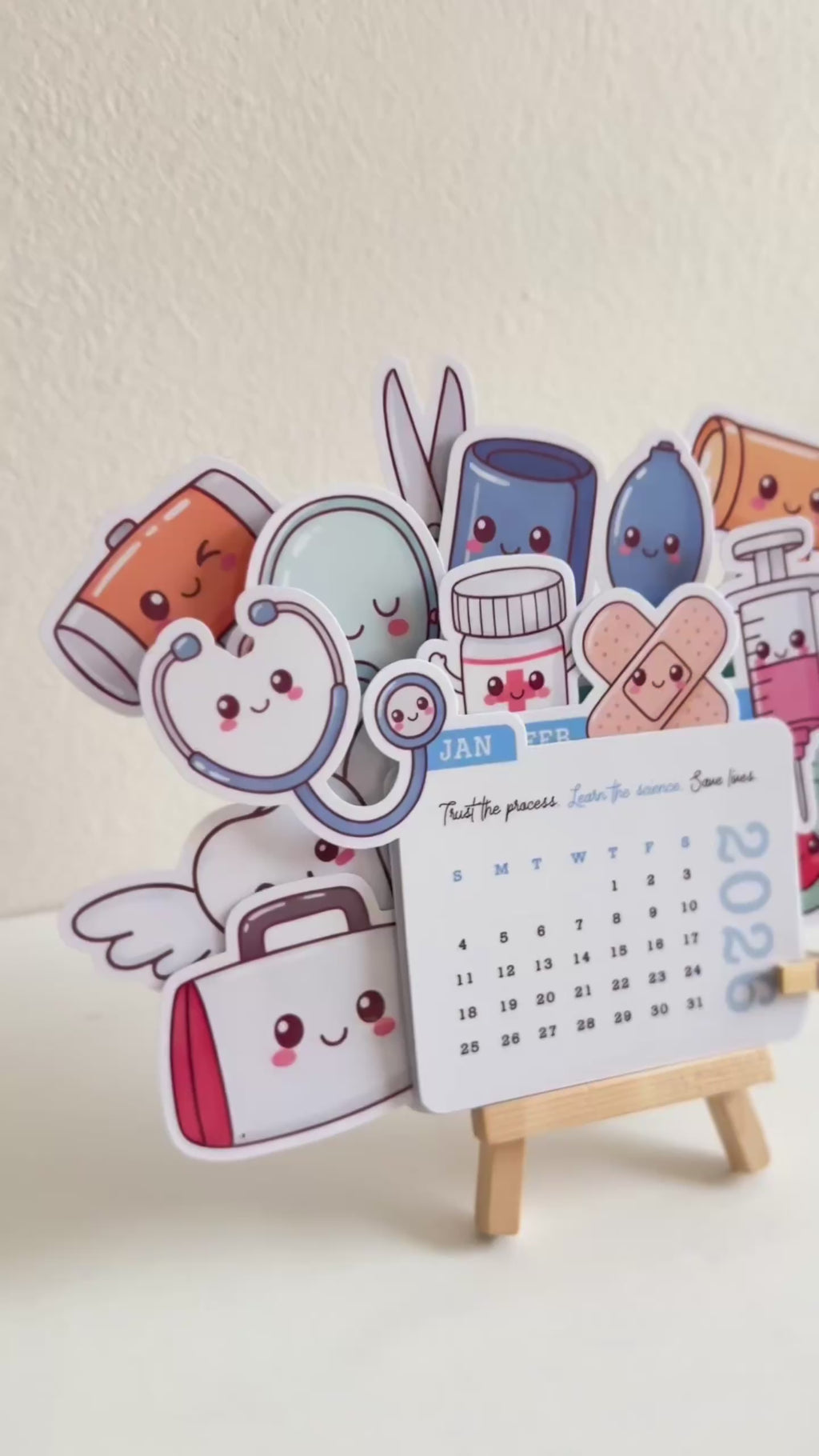 Happy Doctor Calendar 2026 Desk Calendar