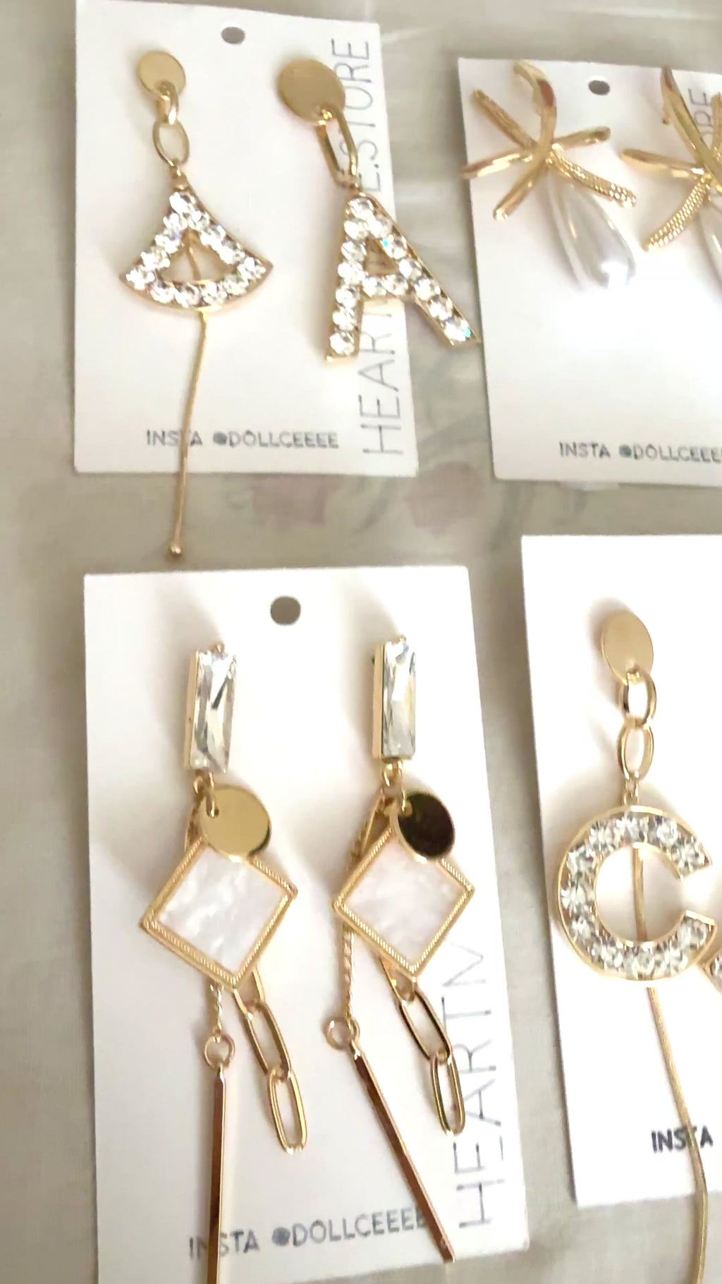 The Signature Letter Earrings