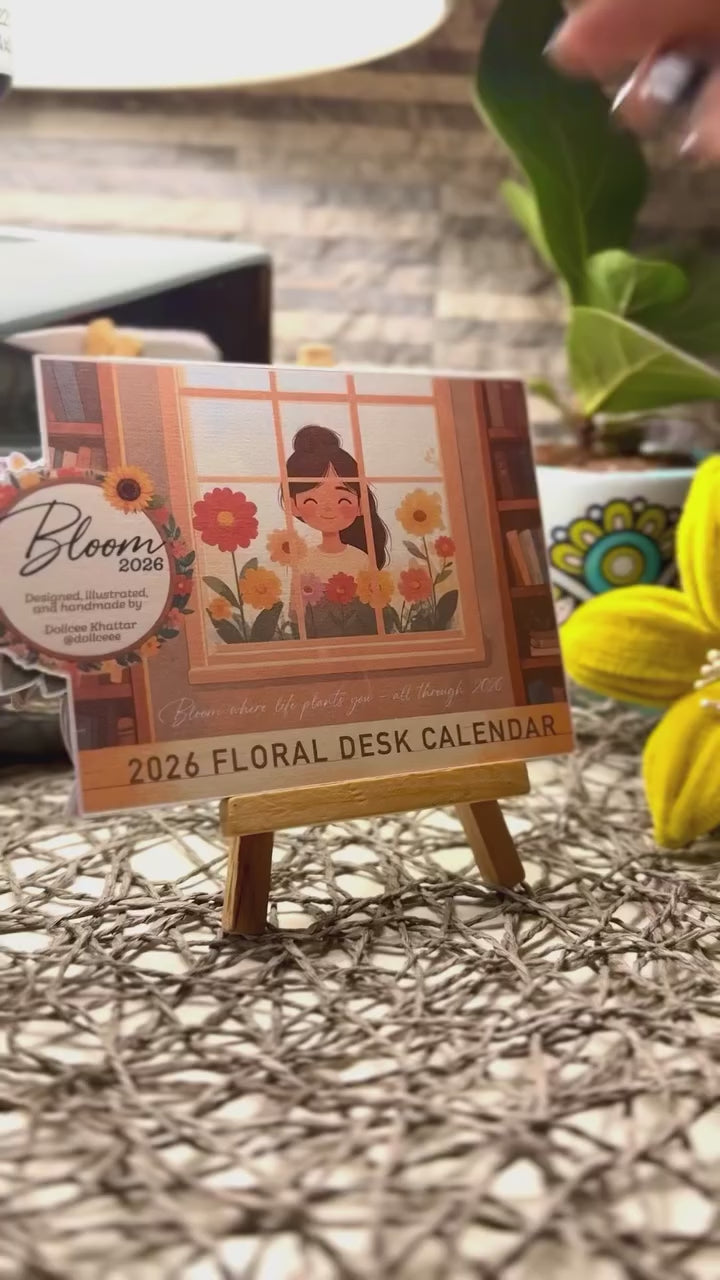 Bloom Calendar 2026 Desk Calendar